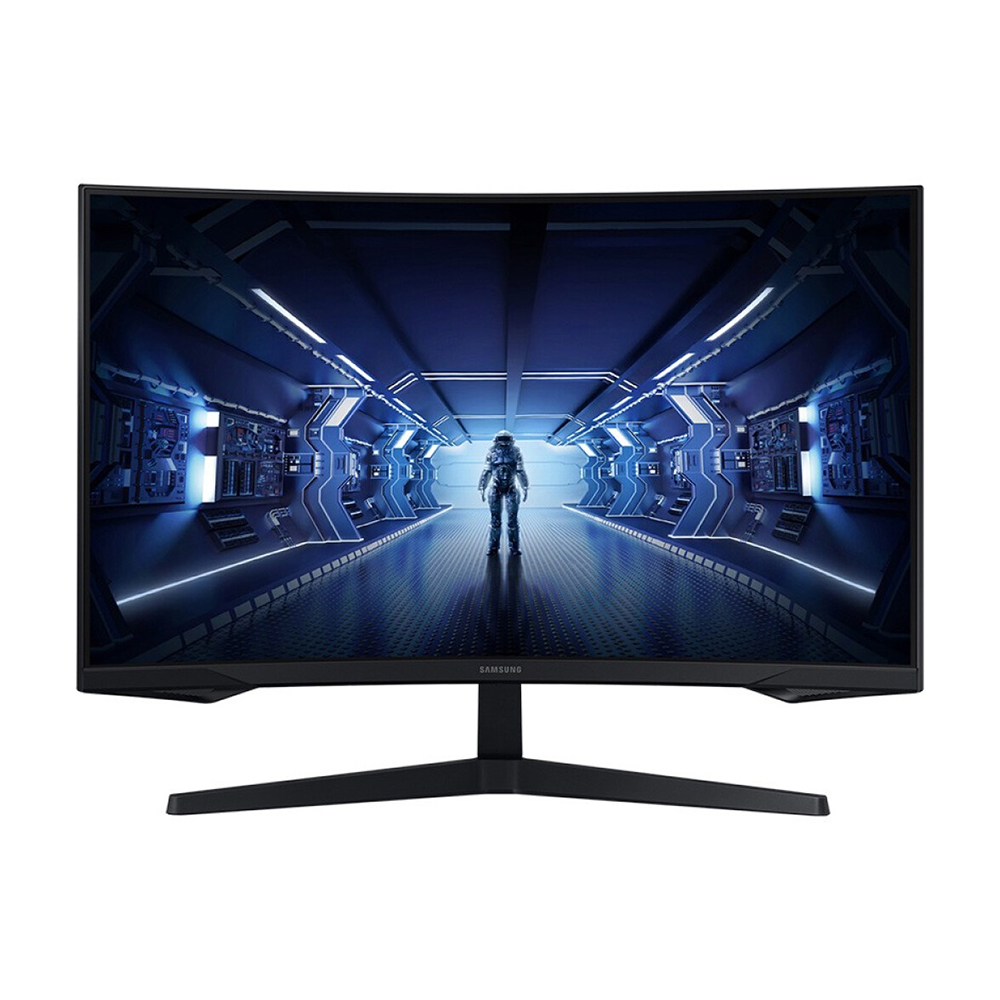 Игровой монитор Samsung C32G55TQWC, 31.5, 2560 x 1440, 144 Гц, VA, черный игровой монитор samsung c27g75tqsc 27 2560 x 1440 240 гц va черный