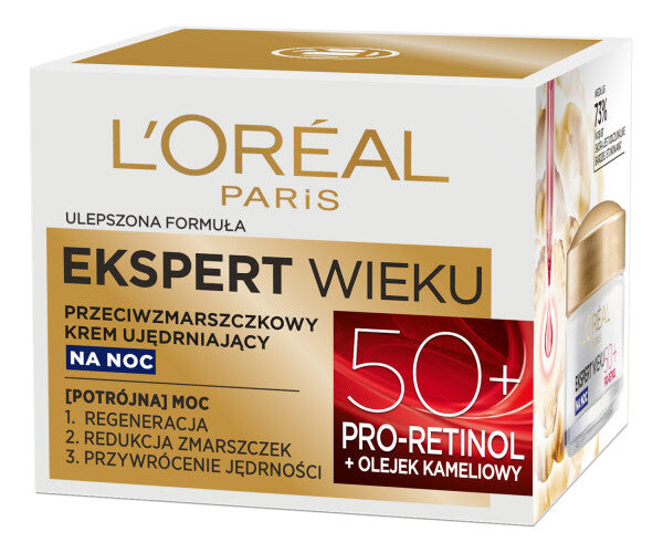 

L'Oreal Paris Age Expert 50+ укрепляющий ночной крем против морщин 50мл