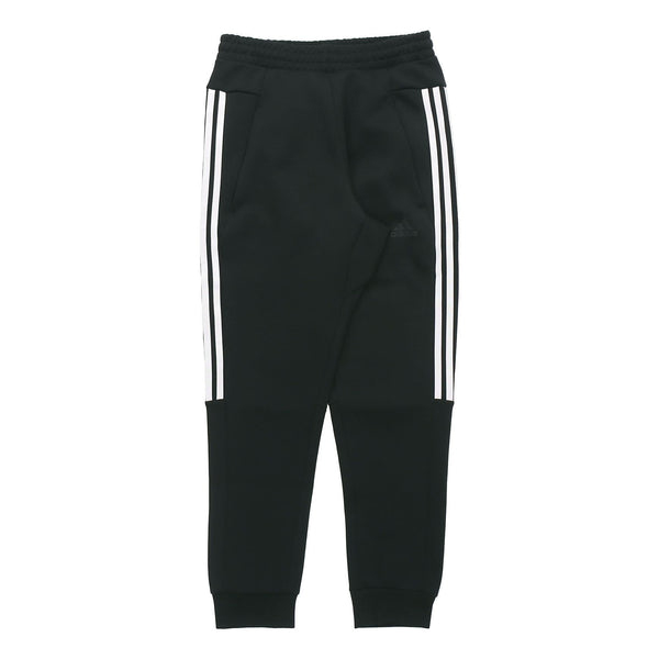 Спортивные штаны Adidas Casual Sports Bundle Feet Lacing Stripe Knit Long Pants Black, Черный