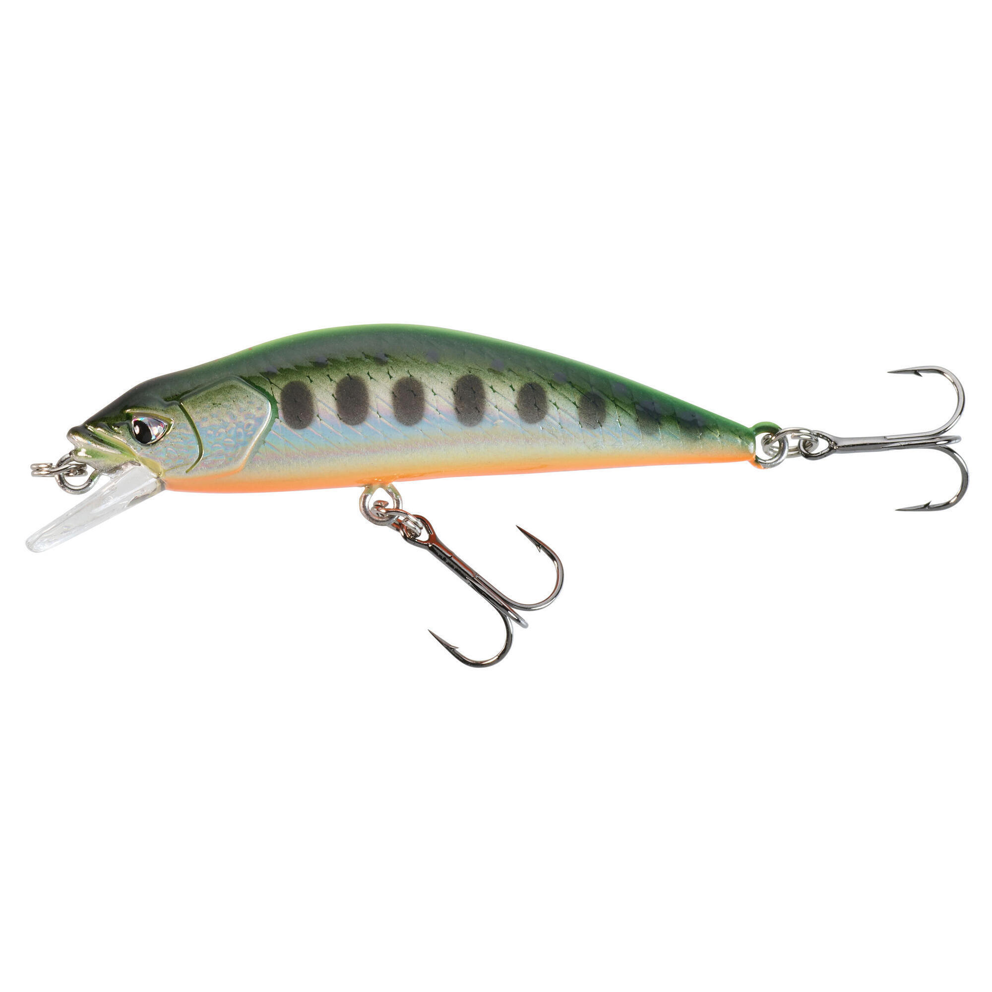 Воблер Trout Minnow WXM MNWFS 50 US Yamame neon CAPERLAN, неоновый желтый/неоновый кроваво-оранжевый - фото