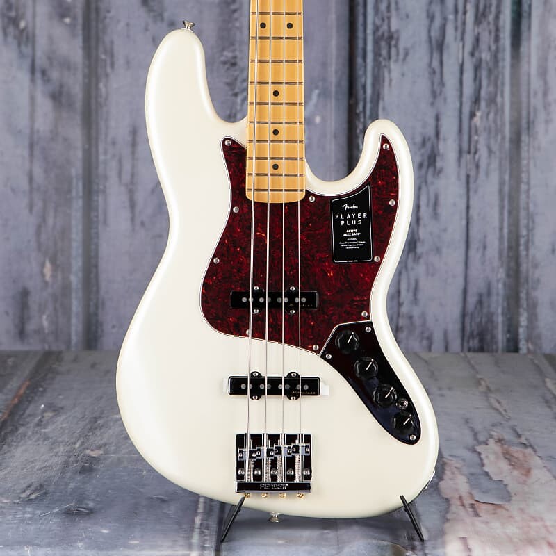 

Fender Player Plus Jazz Bass, олимпийский белый