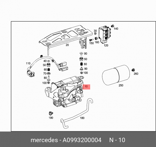 Компрессор подвески / kompressoraggr. A0993200004 MERCEDES-BENZ