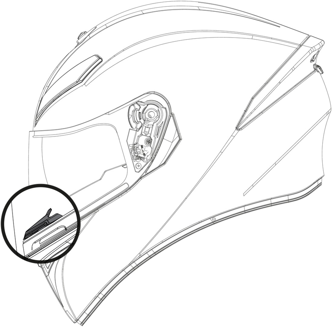 

Дефлектор дыхания AGV K-1/K-3 SV/K-5