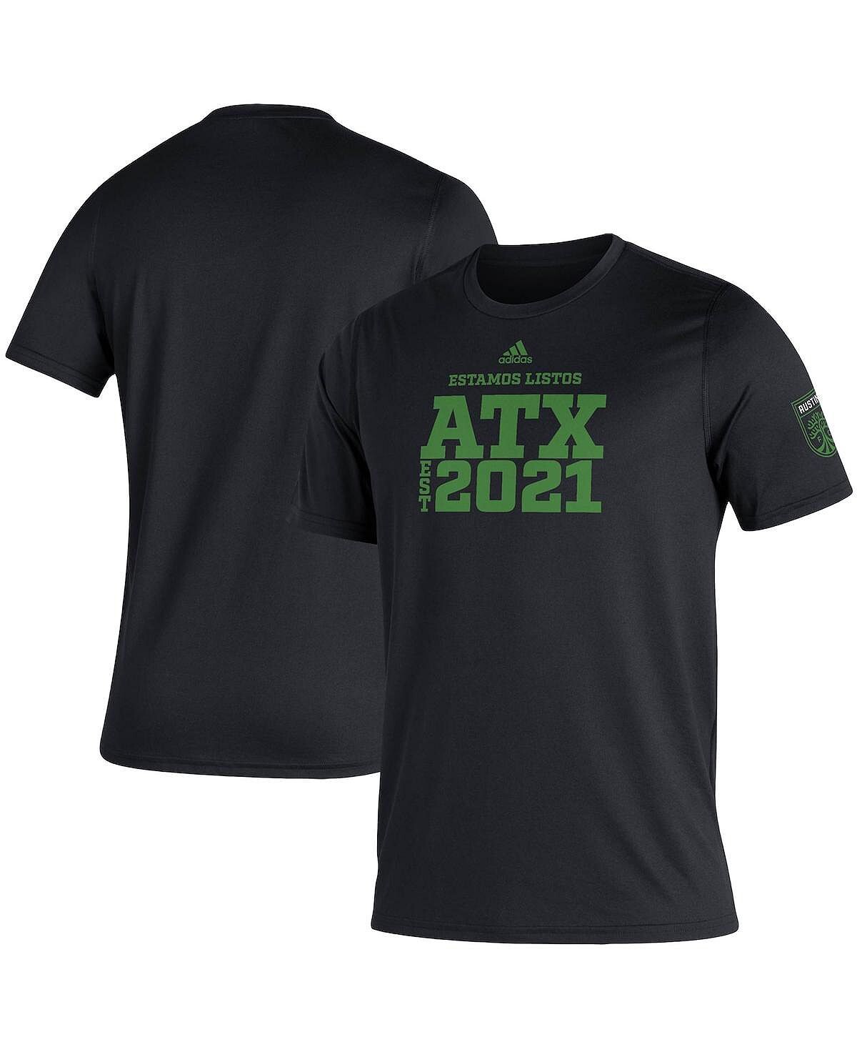 

Мужская черная футболка austin fc kickoff adidas, черный