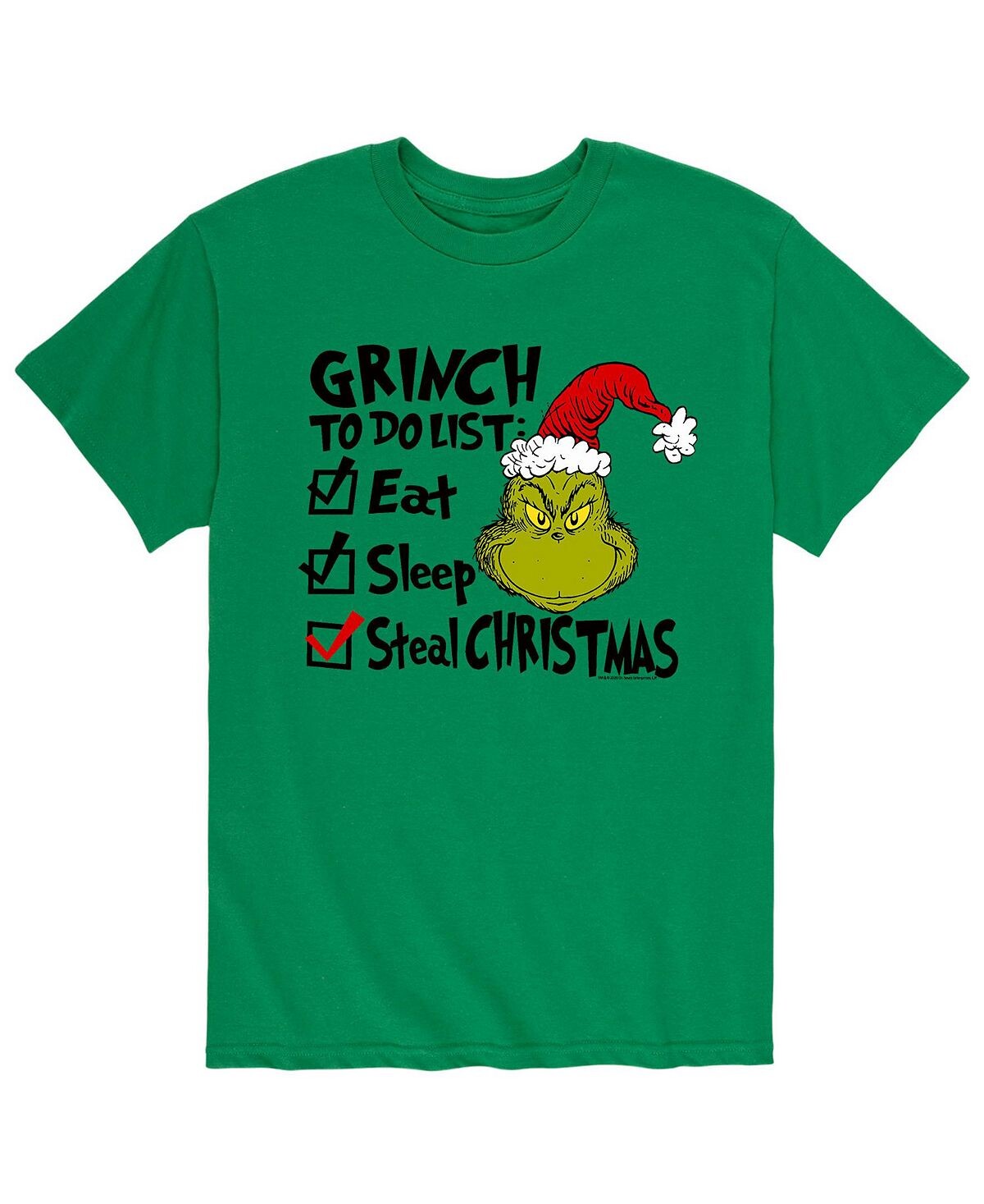 

Мужская футболка dr. seuss the grinch to do list AIRWAVES, зеленый