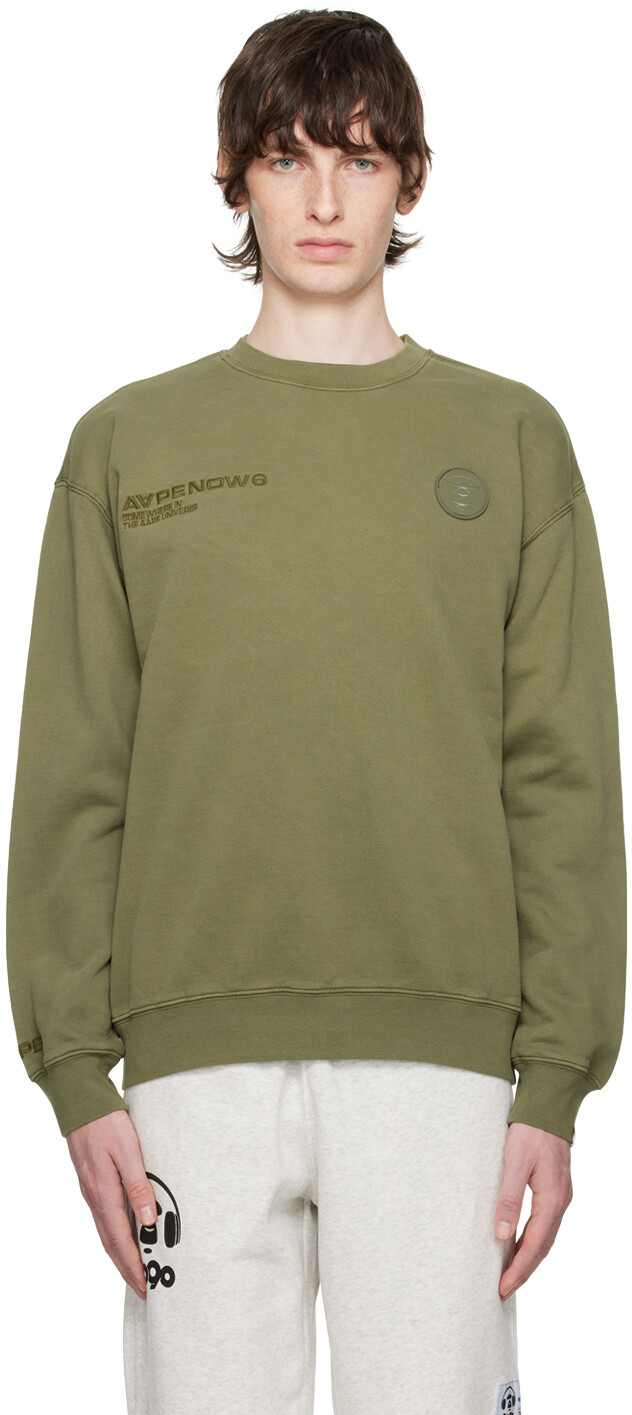

Зеленый свитшот с круглым вырезом AAPE by A Bathing Ape
