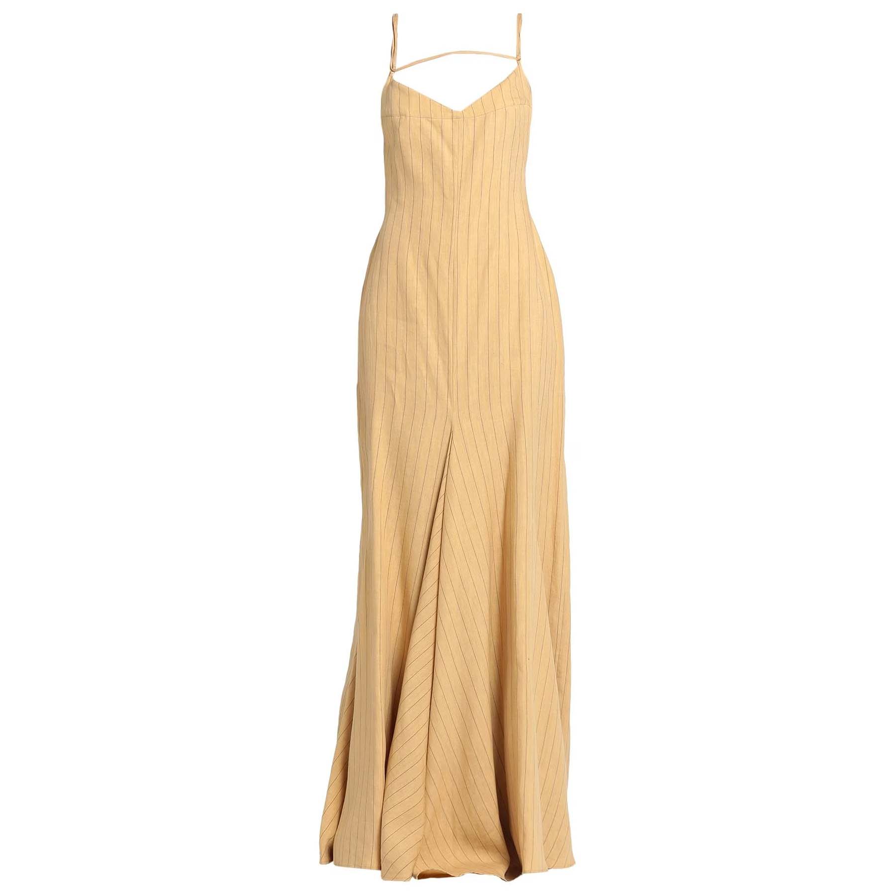 Платье Jacquemus Long, песочный цена и фото