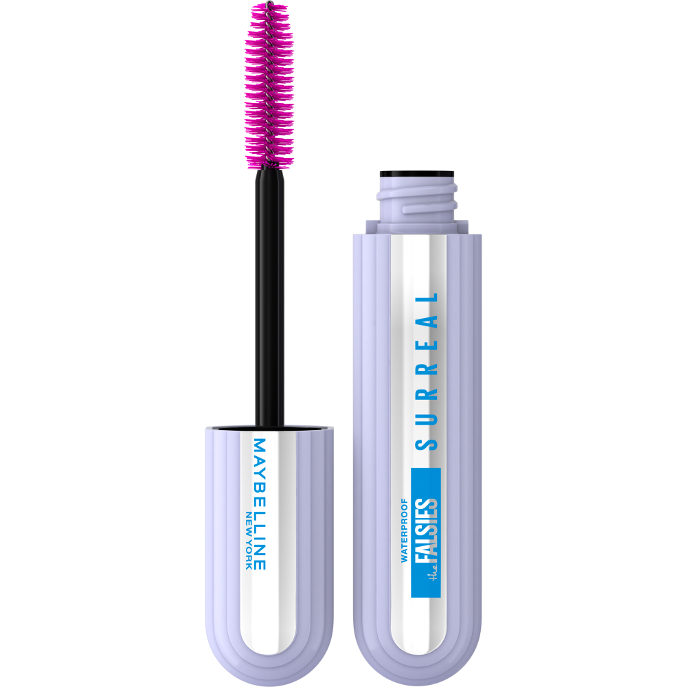 Водостойкая черная тушь для ресниц Maybelline New York Falsies Surreal, 10 мл тушь для ресниц maybelline new york тушь для ресниц объемная водостойкая the colossal