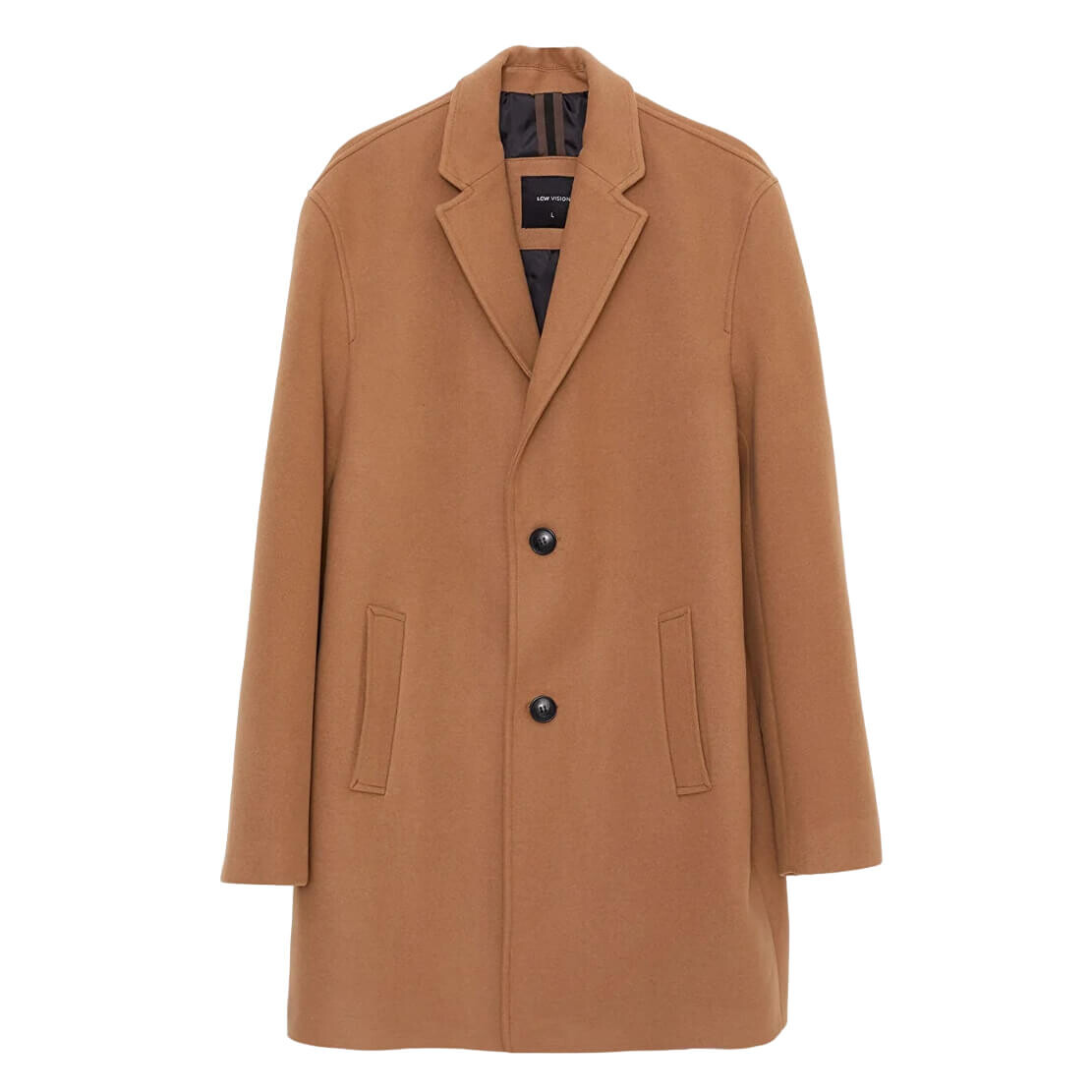 

Пальто LCW Vision Standard Pattern Jacket Collar Thick, рыжевато-коричневый