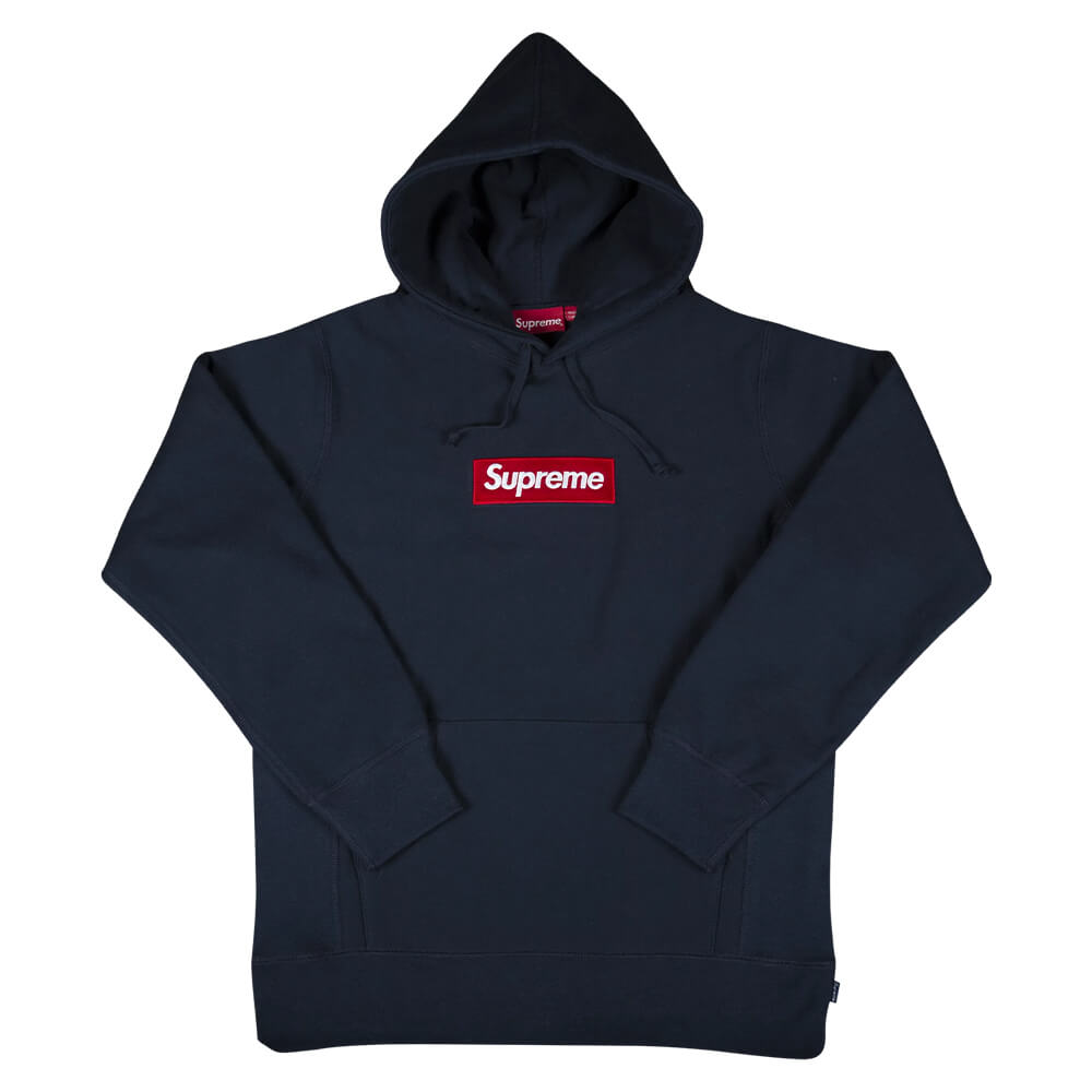 цена Толстовка Supreme Box Logo Hooded, синий