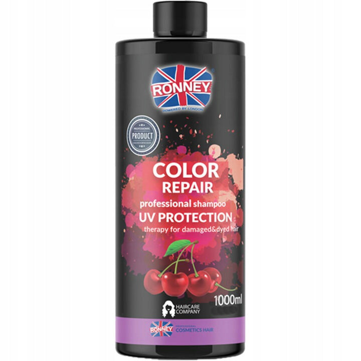 

Ronney Color Repair Professional Shampoo UV Protection Шампунь для защиты цвета с экстрактом вишни 1000мл