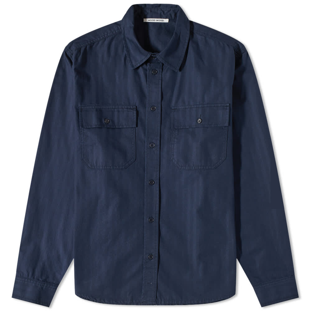 

Рубашка Wood Wood Avenir Herringbone Shirt