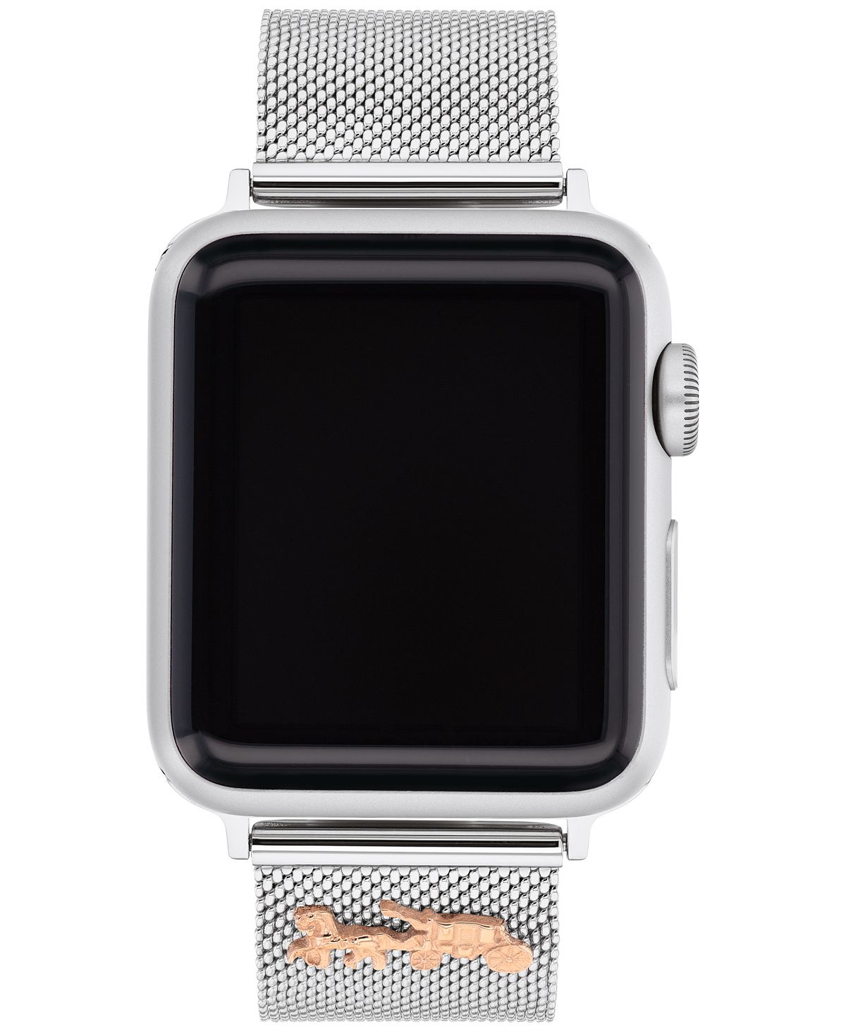 Сетка из нержавеющей стали 38/40/41 мм ремешок apple watch® COACH, серебряный - фото