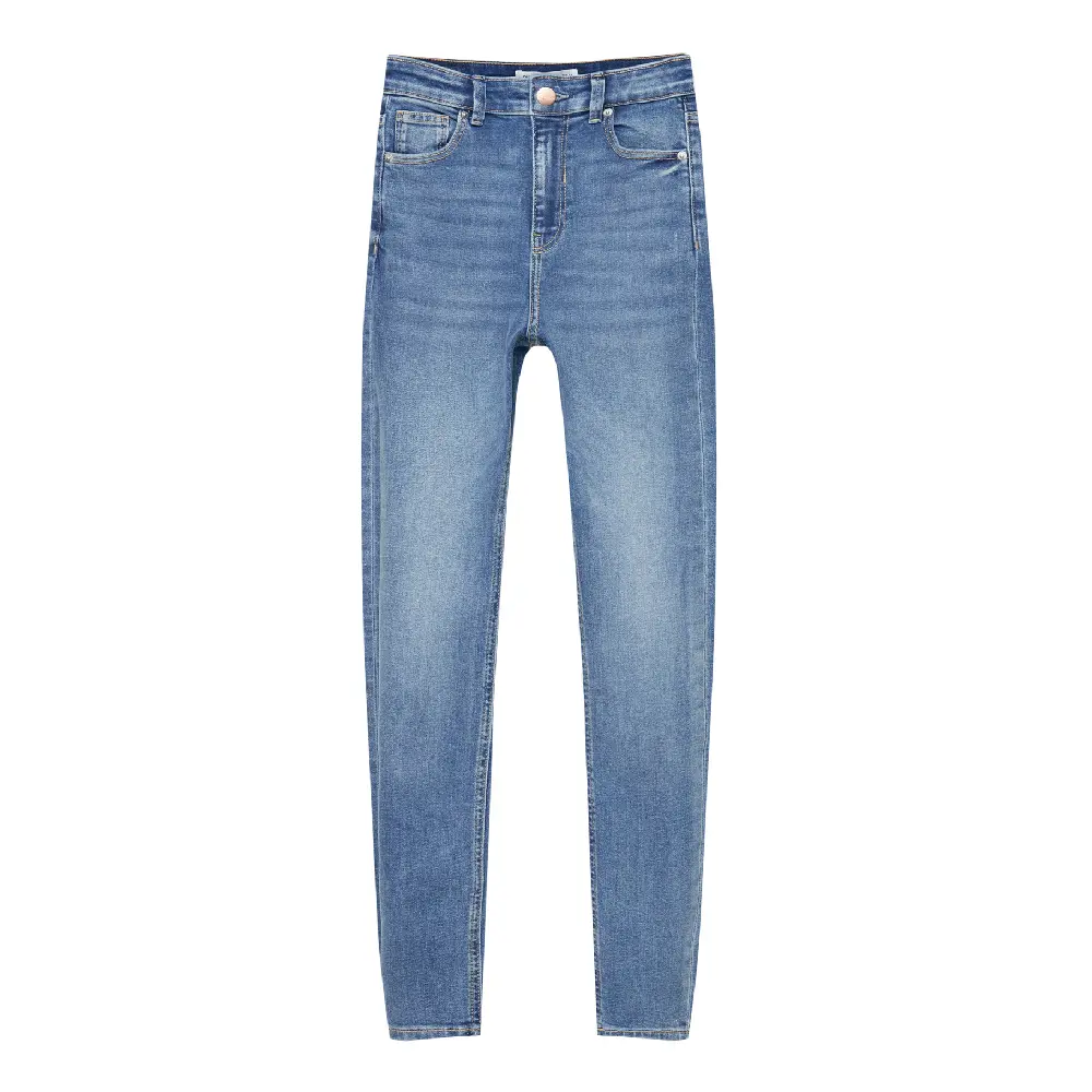 

Джинсы Pull&Bear High Waisted Skinny, синий