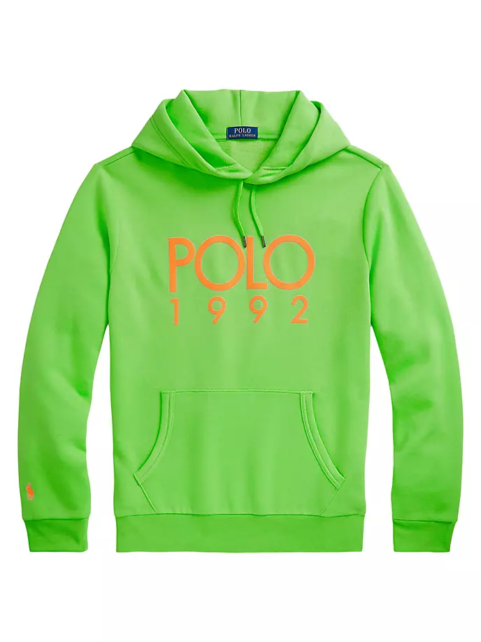 

Толстовка с логотипом Magic Fleece 1992 Polo Ralph Lauren, цвет blaze lime