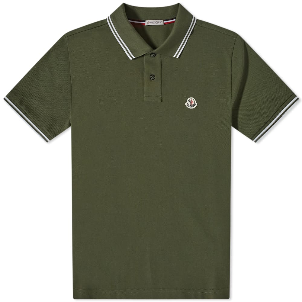 Khaki moncler hot sale polo