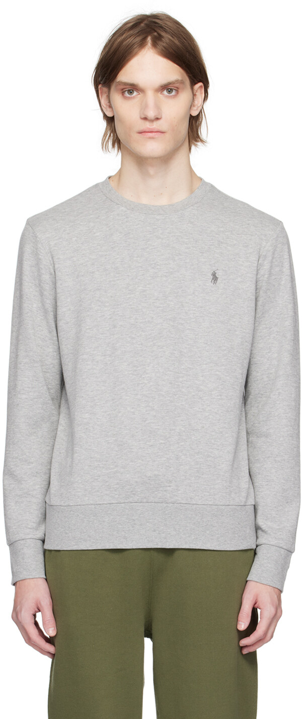 

Серый свитшот с вышивкой Polo Ralph Lauren