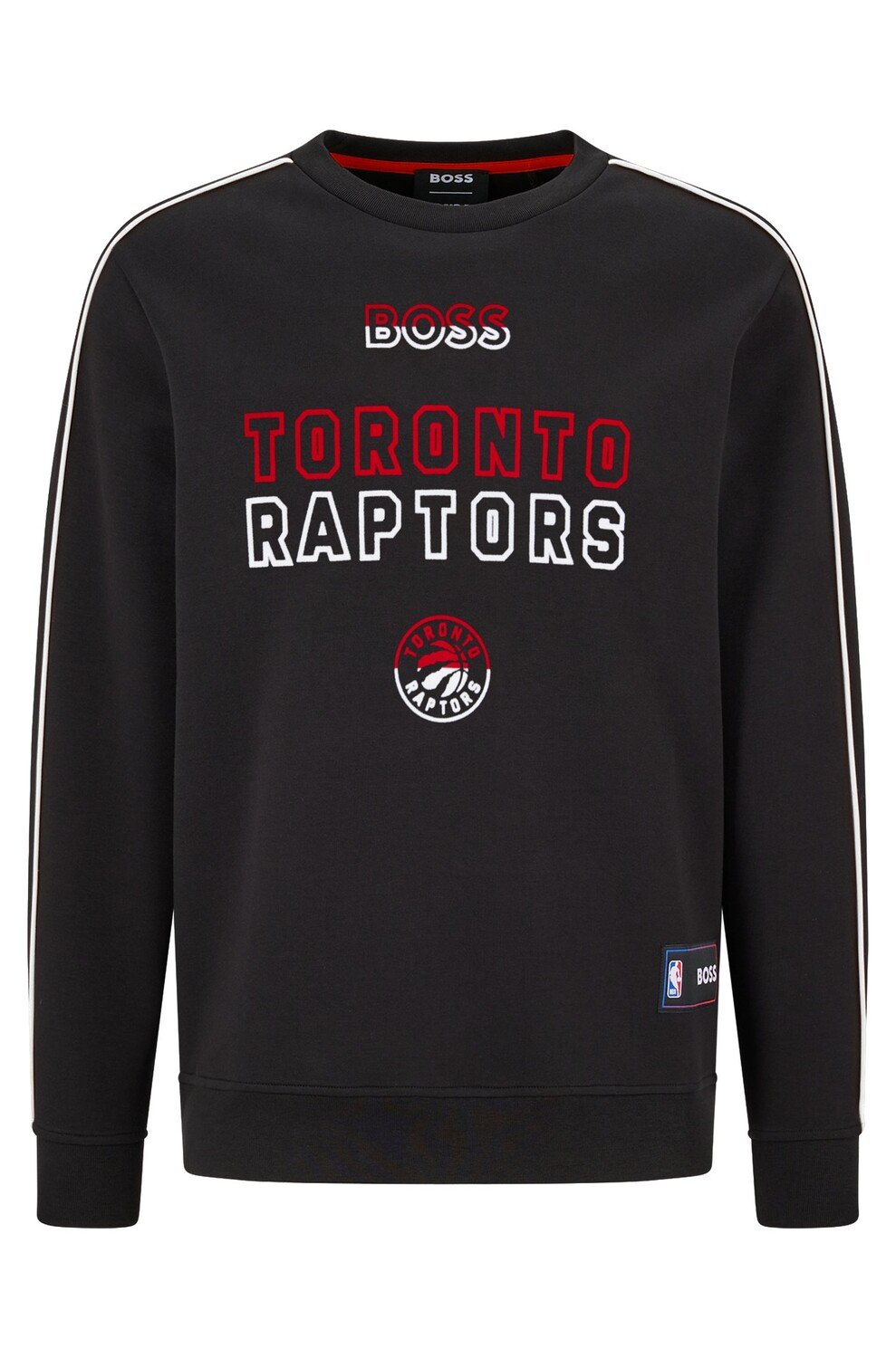 

Свитшот Hugo Boss X NBA Cotton-blend Regular-fit With Collaborative Branding Raptors, черный