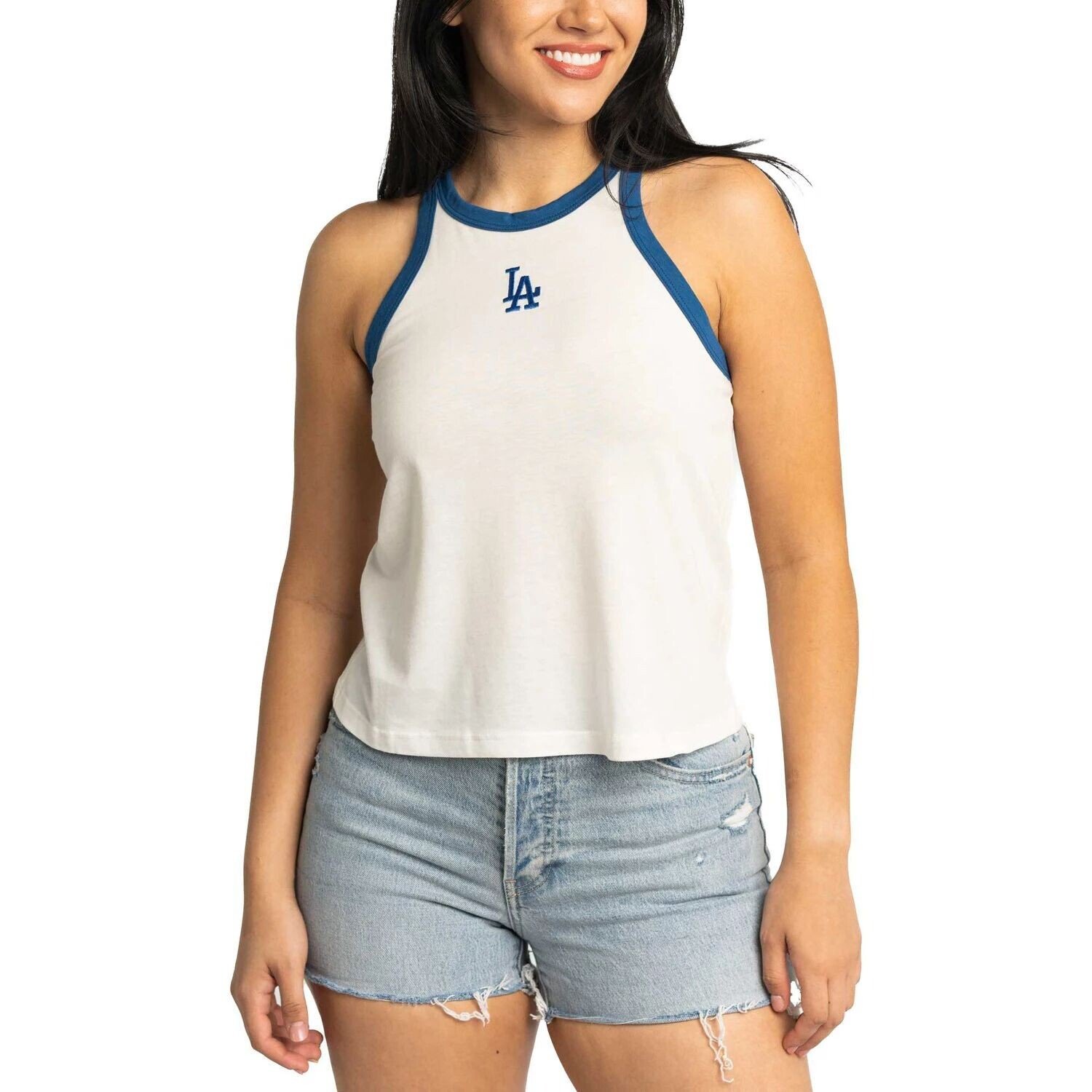 

Женская майка Lusso White Los Angeles Dodgers Jane