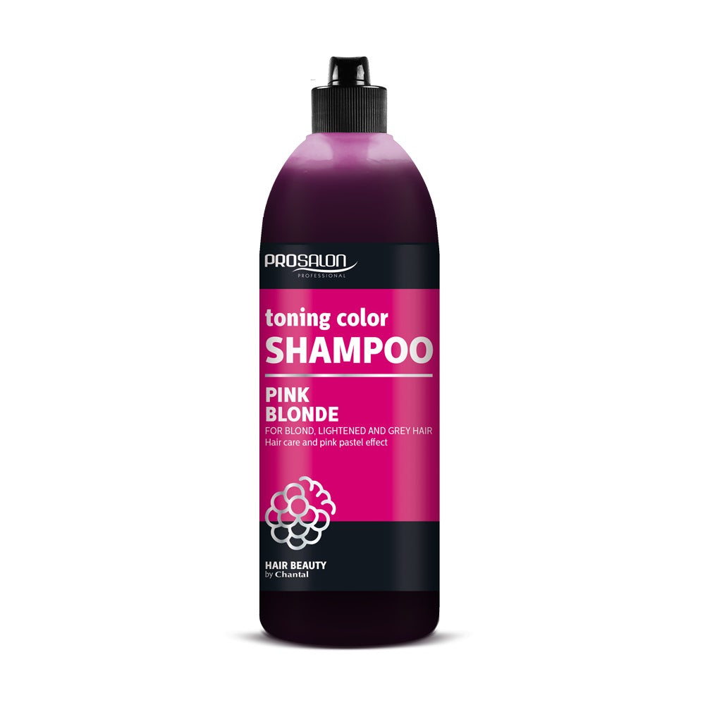 Chantal Prosalon Оттеночный шампунь для волос Розовый блонд 500г цветной тонирующий шампунь розовый блонд 500г chantal prosalon toning color shampoo