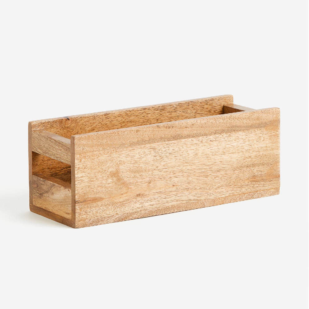 Контейнер для хранения H&M Home Wooden, бежевый набор для специй 2пр бутылки для масла и уксуса на бамбуковой подставке naturel 16 5 16 5 18 5см