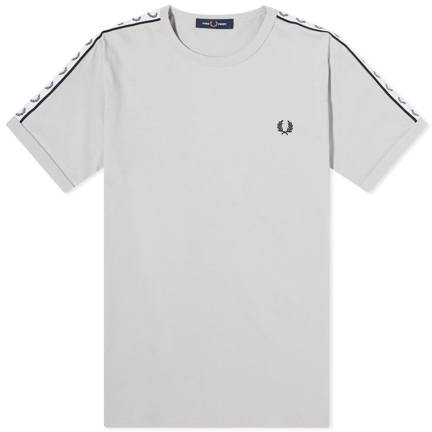 

Футболка Fred Perry Taped Ringer, светло-серый
