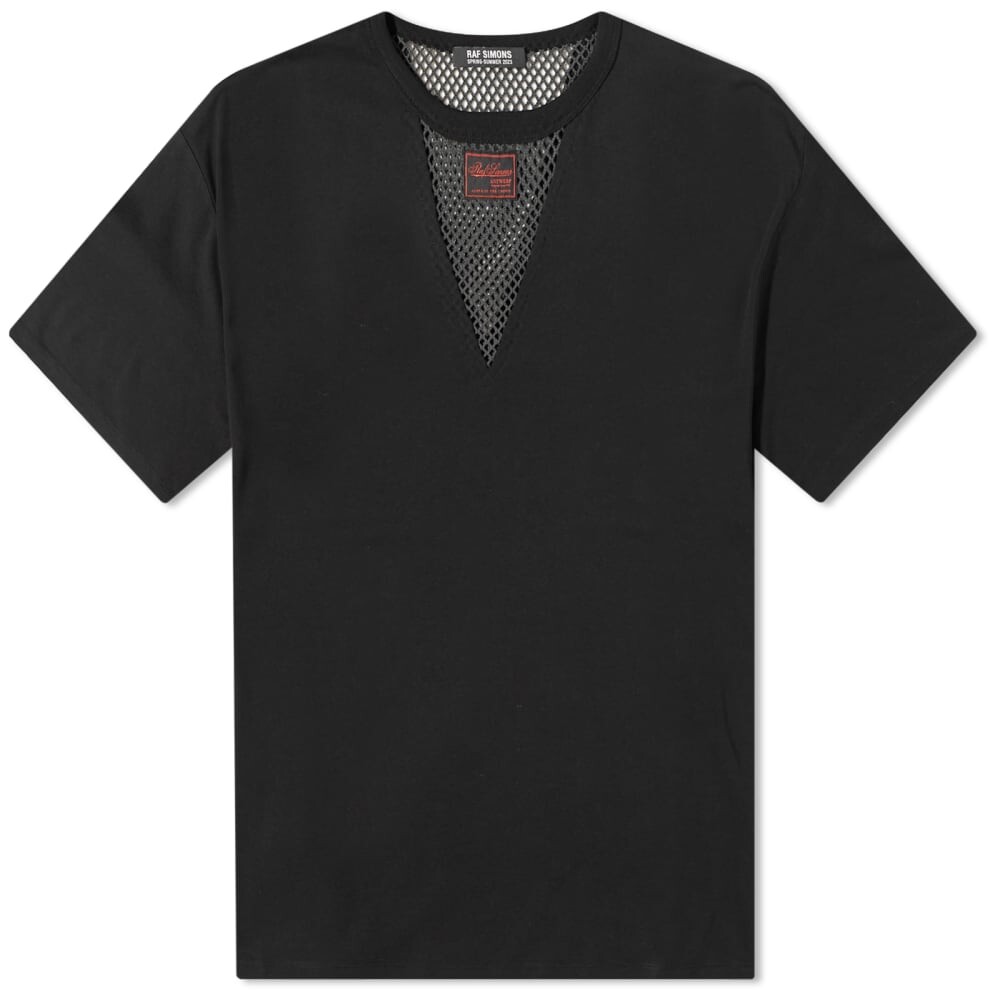 

Футболка Raf Simons с сетчатой ​​вставкой