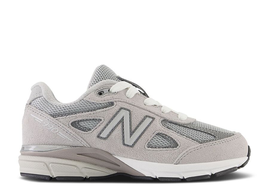 

Кроссовки New Balance 990V4 Little Kid Wide 'Kool Grey Silver Filigree', серый
