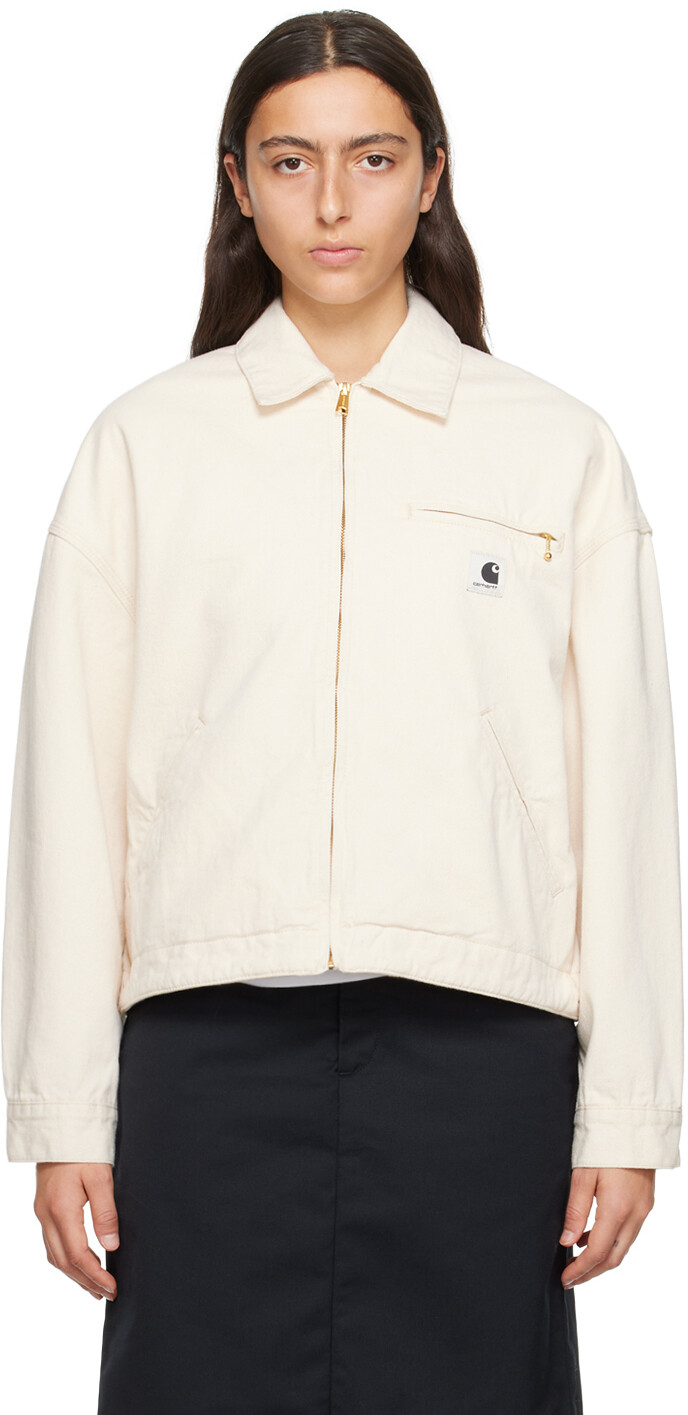 

Белая куртка на молнии Carhartt Work In Progress, Белый