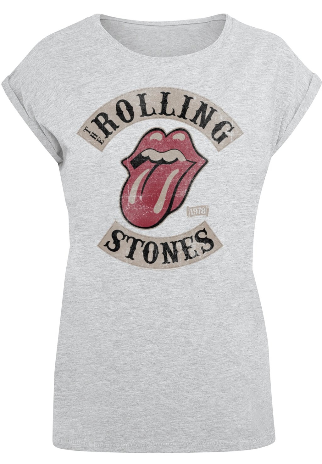 

Футболка с принтом THE ROLLING STONES TOUR 78 F4NT4STIC, цвет heather grey