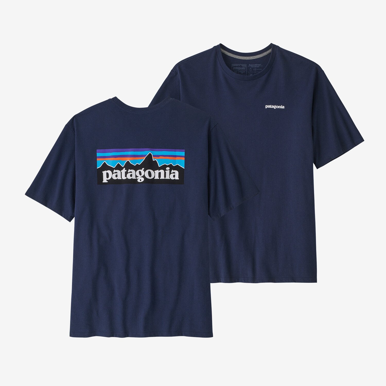 

Мужская футболка с логотипом P-6 Responsibili Patagonia, цвет Classic Navy