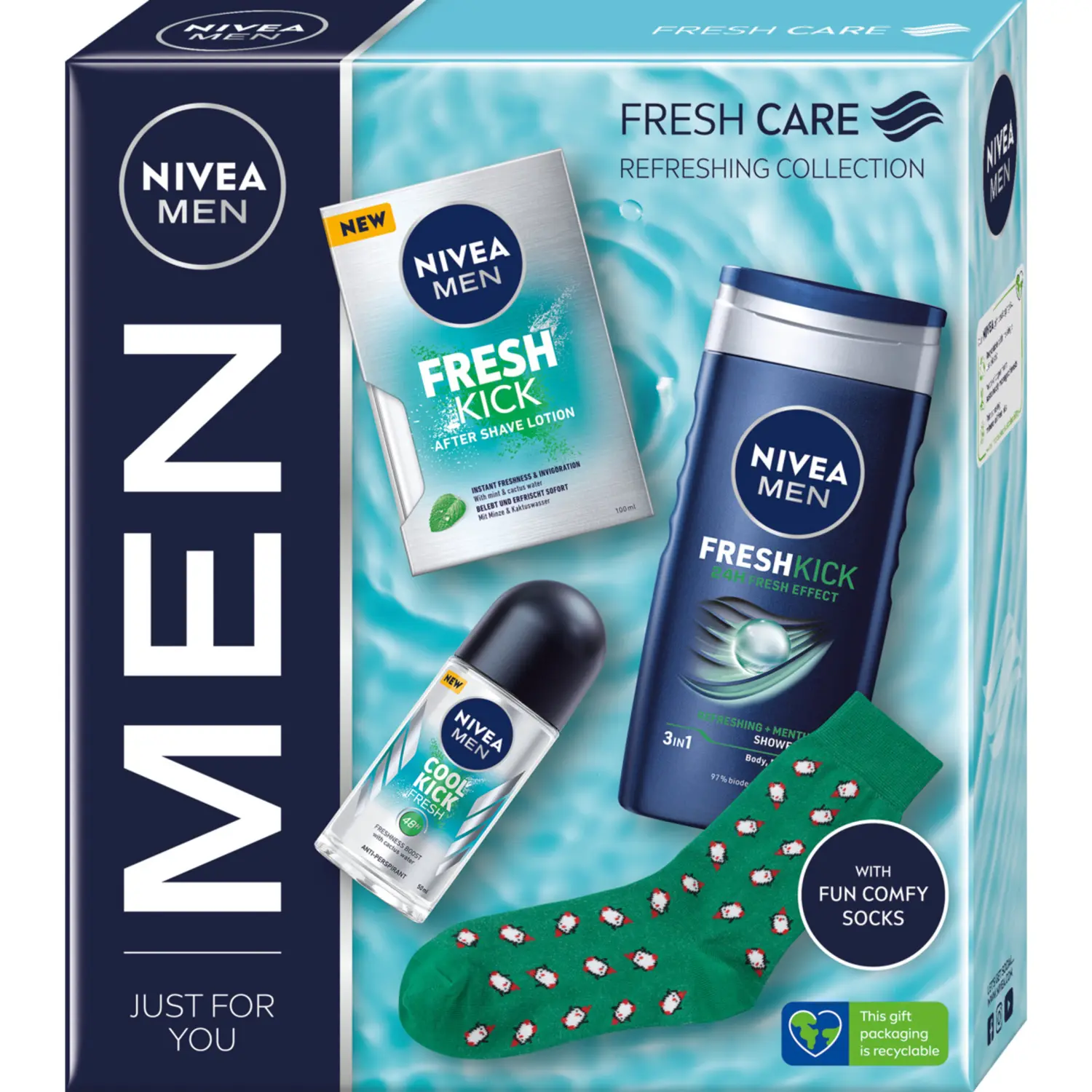 

Набор: средство после бритья Nivea Men Fresh, 1 пара