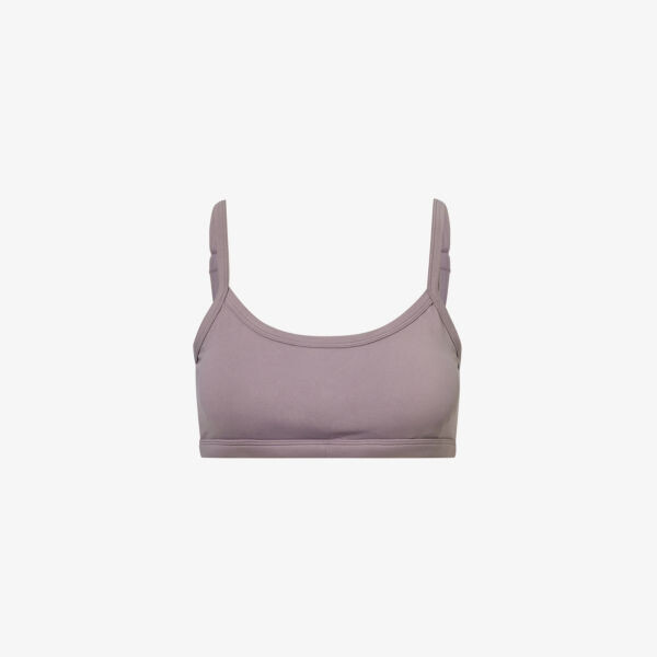 

Превосходный спортивный бюстгальтер из эластичного переработанного полиамида с овальным вырезом Adanola, фиолетовый