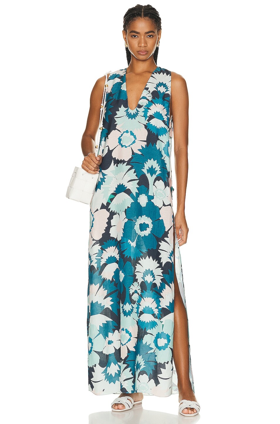

Платье Adriana Degreas Flower Power V Neck Long, цвет Unique