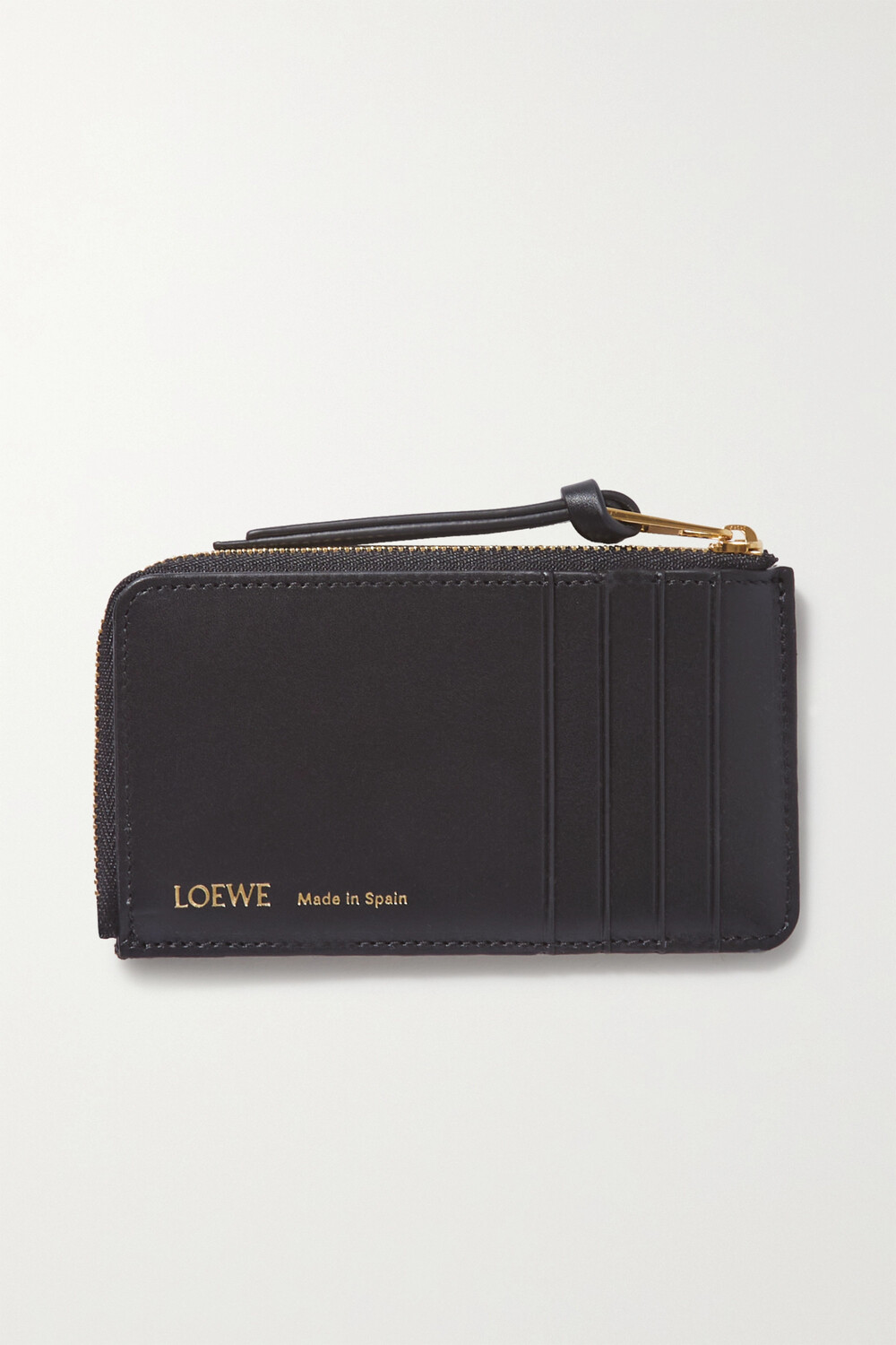 

LOEWE Кардхолдер Anagram из кожи и холста-жаккарда, военно-морской