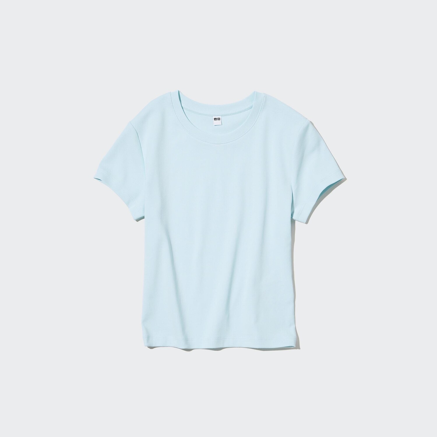 

Короткая футболка UNIQLO, светло-синий