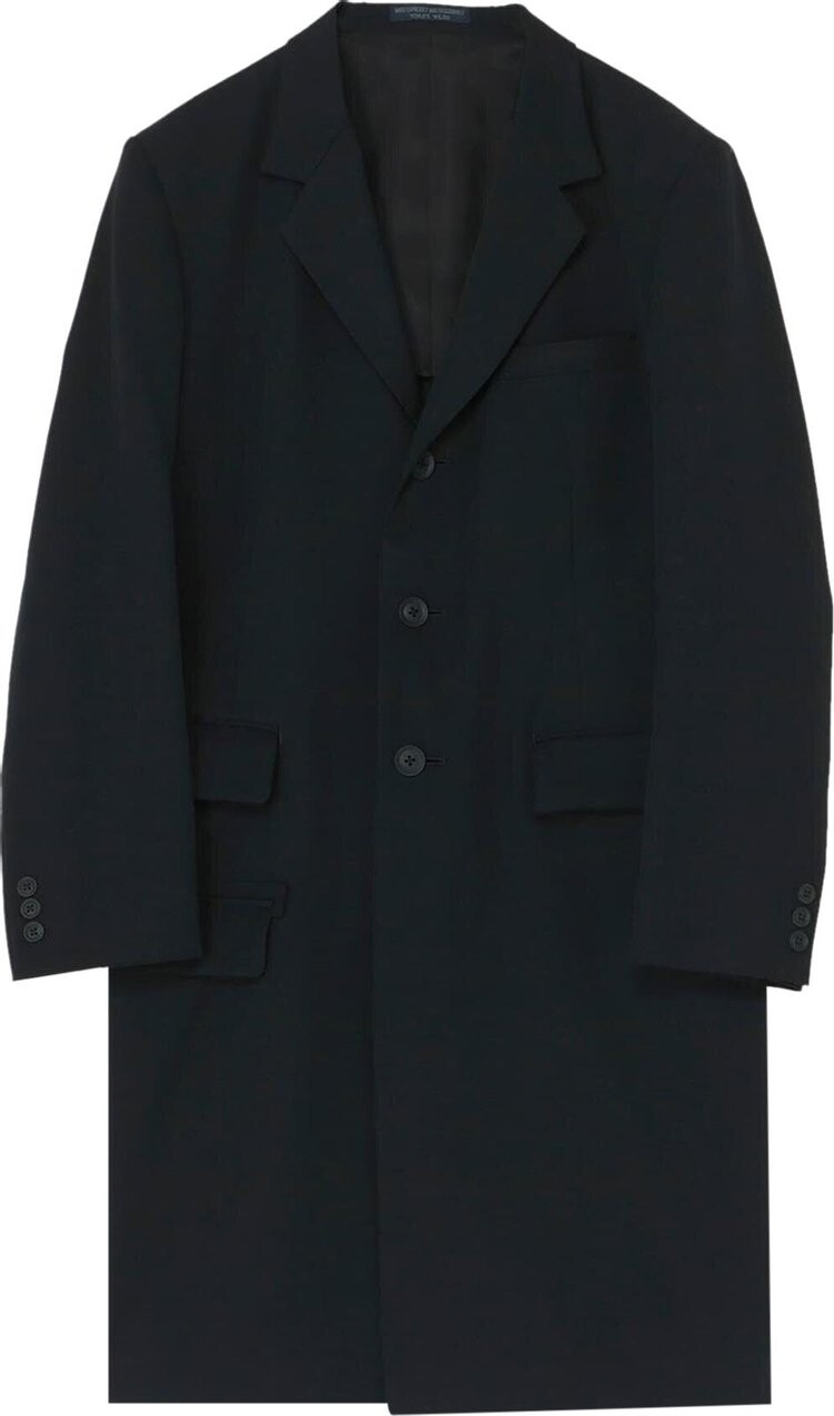 

Пальто Yohji Yamamoto Pour Homme Gabardine 'Black', черный