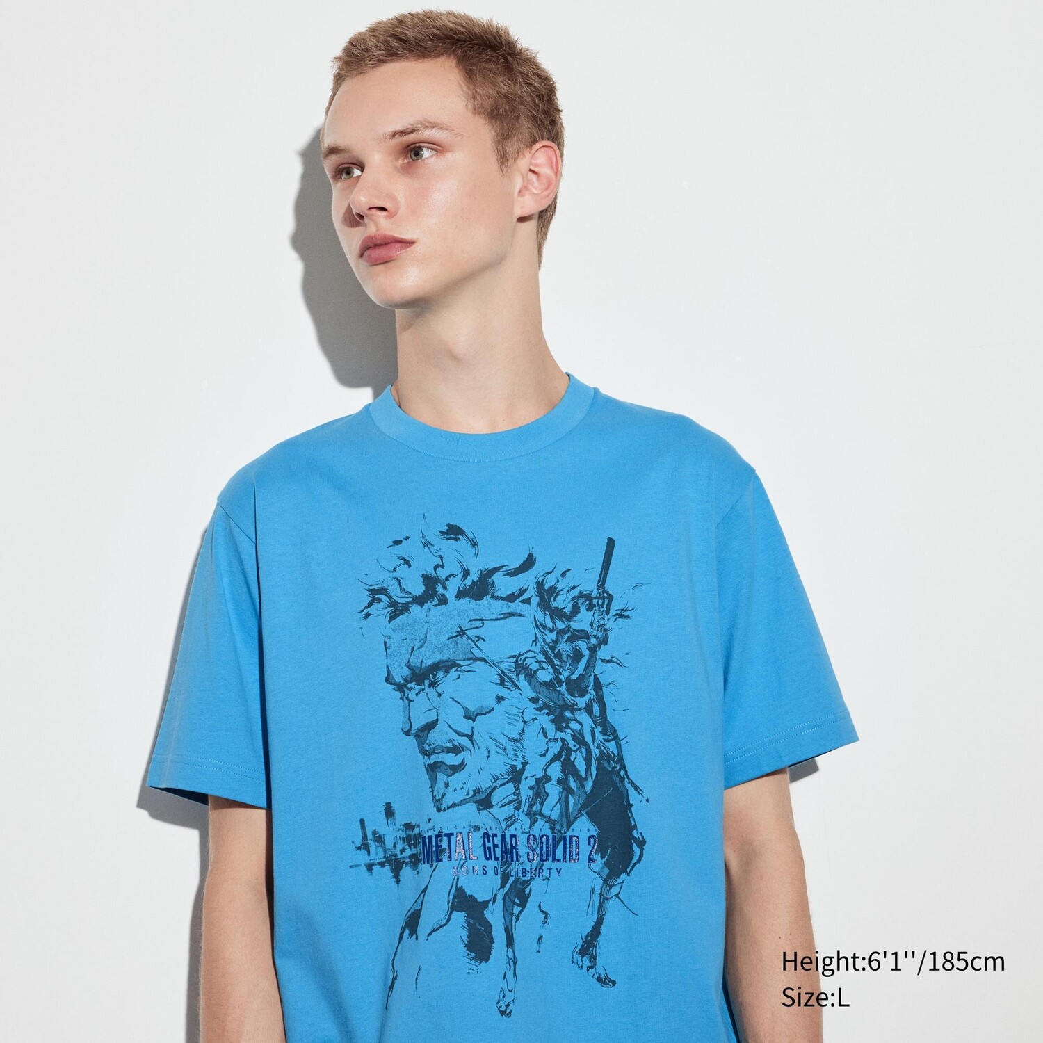 

Футболка Uniqlo Metal Gear Archive UT с коротким рукавом, синий