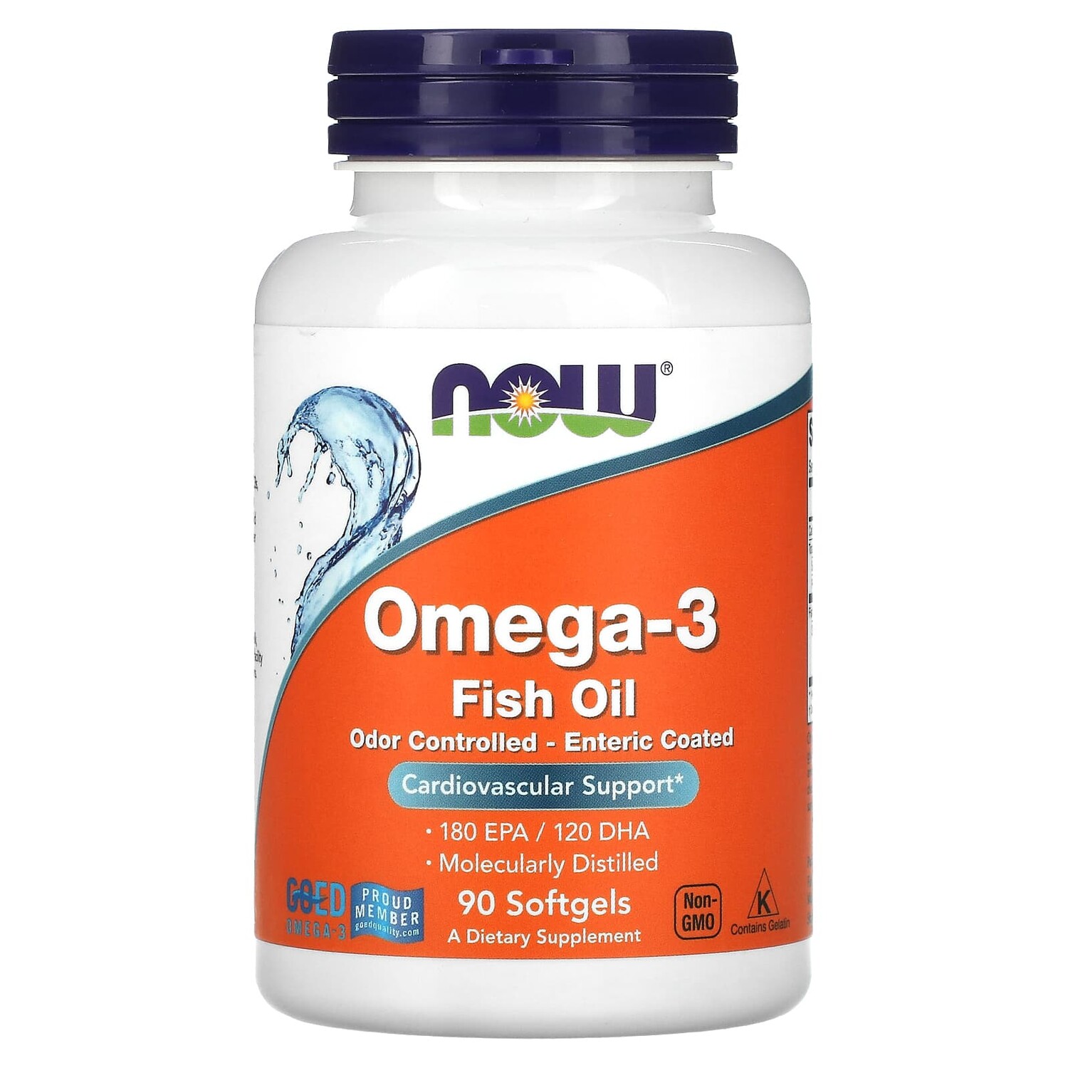 

Рыбий жир с омега-3, 90 мягких таблеток, NOW Foods