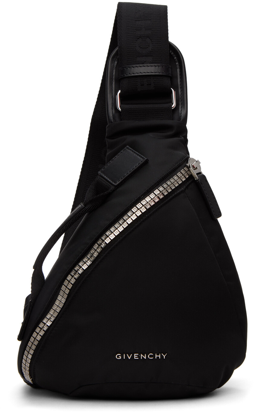 

Черная маленькая треугольная сумка с молнией G Givenchy