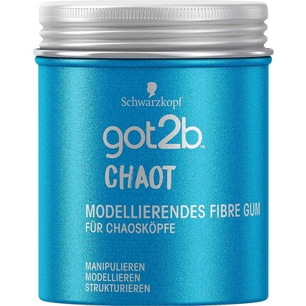 

Got2b Chaot Modelling Fiber Gum Hold 3 Воск для волос для мужчин 100 мл