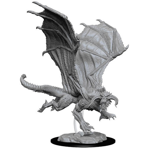 

Миниатюра WizKids/NECA D&D Nolzur's Marvelous Unpainted Minis: W8 Young Black Dragon