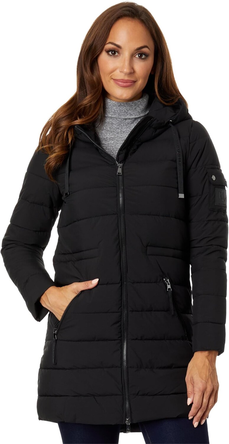 

Куртка Stretch Anorak Puffer LAUREN Ralph Lauren, черный