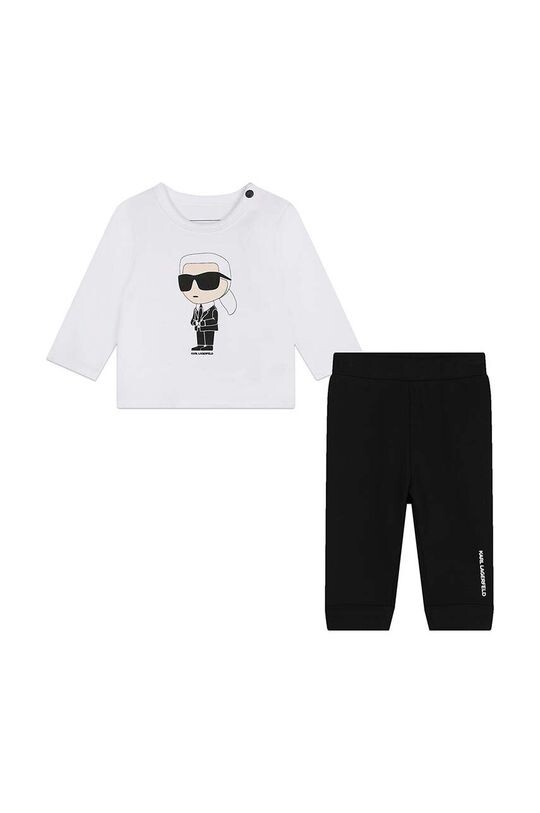

Детский спортивный костюм из хлопка Karl Lagerfeld, белый