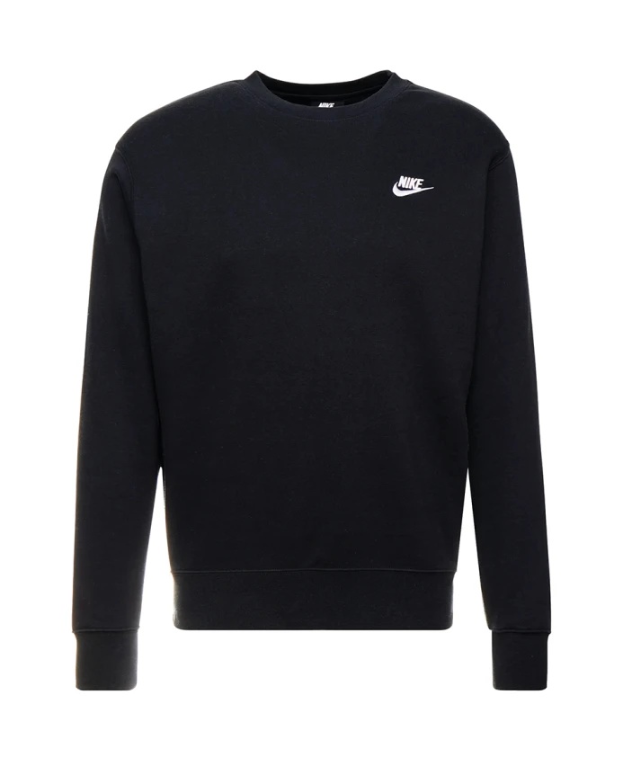 

Флисовая толстовка Club с круглым вырезом Nike, черный