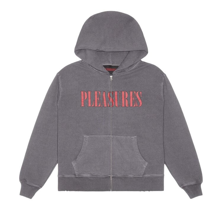 

Худи Pleasures Onyx Zip Up Hoodie, серый