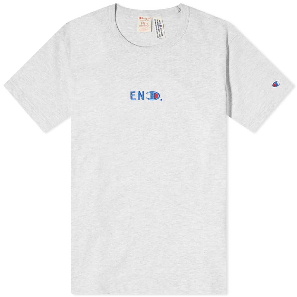 

END. Футболка из коллаборации с Champion обратного переплетения