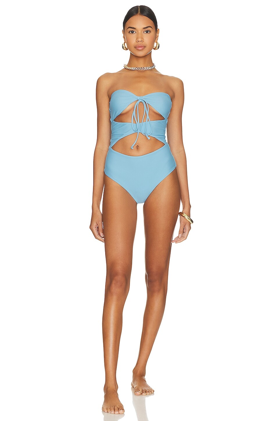 

Купальник MIKOH Clara Cut Out, цвет Tidal