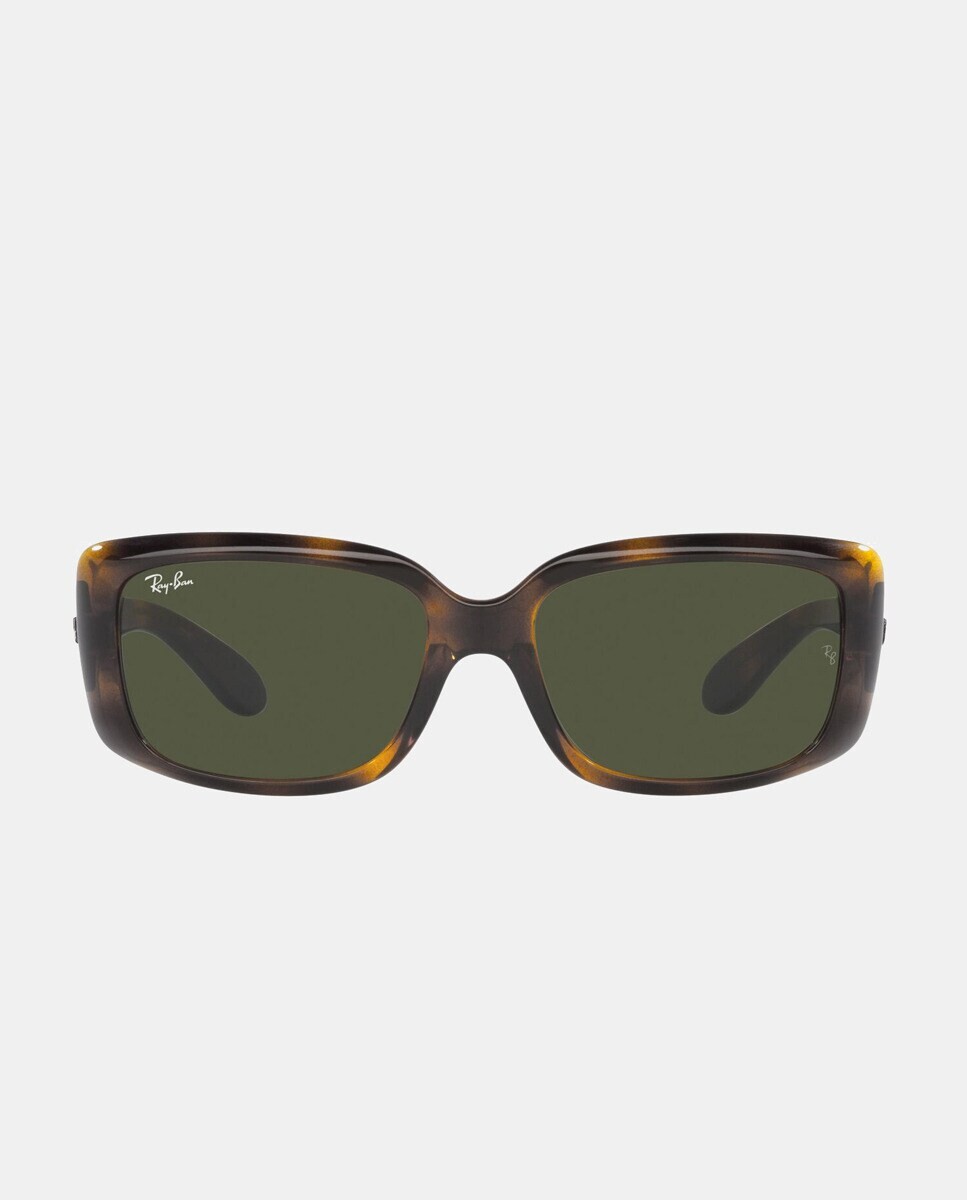 

Прямоугольные женские солнцезащитные очки темно-гаванского цвета Ray-Ban, темно коричневый