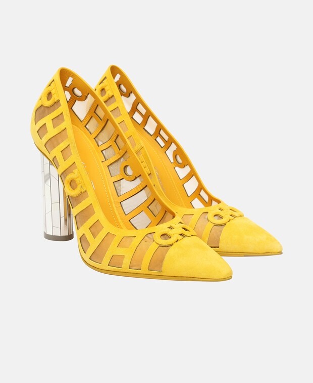 

ТУфли лодочки Salvatore Ferragamo, желтый